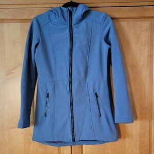 Swiss Tech Soft Shell Women's Grey Stone Full Zip Hooded Jacket - XS